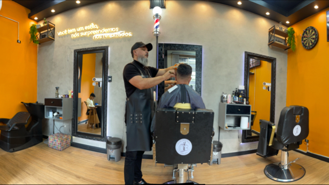 Barbearia Cláudio Design Black - Barber Shop | Barbearia em Santos