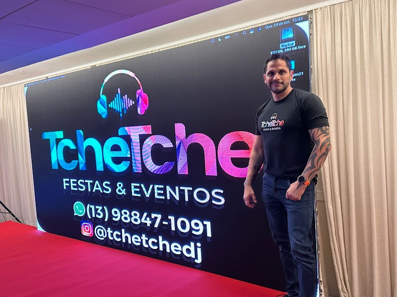 DJ TcheTche Festas & Eventos | Locação de Som e Telão | DJ para Eventos Sociais e Corporativos