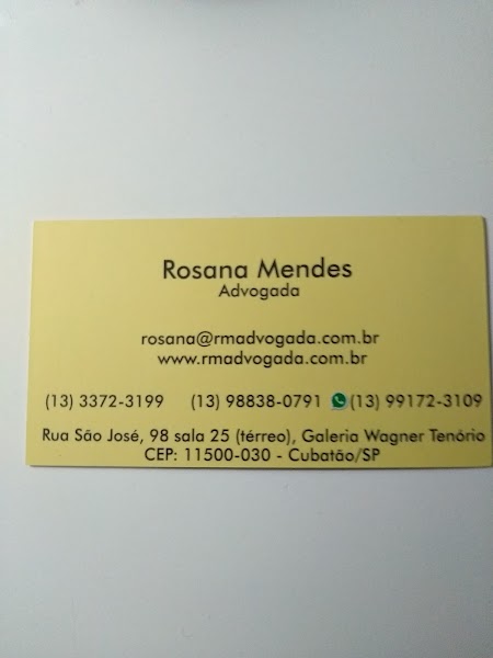 Rosana Mendes - Advogada de Família em Cubatão | Advogada Cível